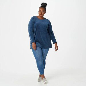 NWOT - D&Co. Active - Velour Tunic w/Pockets - 3X -3 Color Options